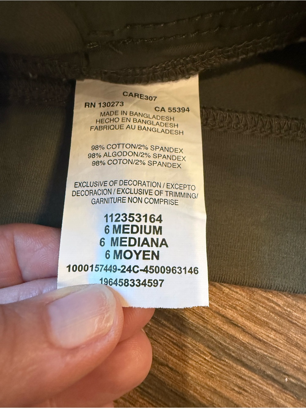 Lee Women's Olive Green Cargo Shorts - Picture 5 of 5
